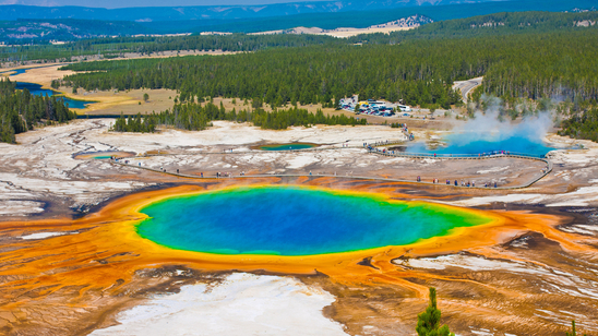 Grand Prismatic Spring in Yellowstone National Park