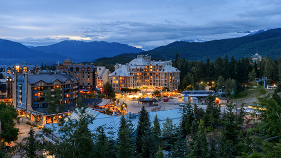 Whistler Village in Vancouver, British Columbia, Canada.