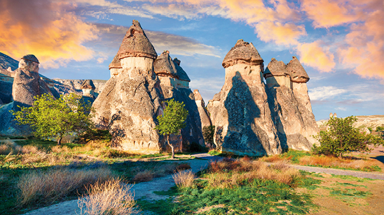 Canyon near Cavusin village, Province in the Central Anatolia Region of Turkey