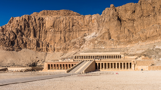 Part of the Mortuary temple of the Queen Hatshepsut, Western Bank of the Nile, Egypt