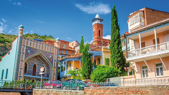 Historical centre of old Tbilisi, sulphur baths and Juma mosque, Georgia