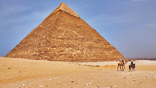 The Pyramid of Khafre (Pyramid of Chephren), Giza Plateau, Cairo, Egypt