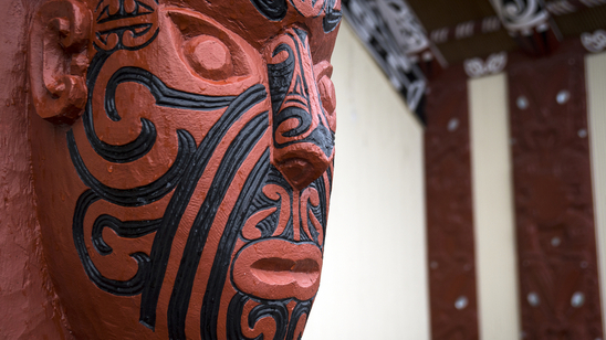 Maori mask, New Zealand
