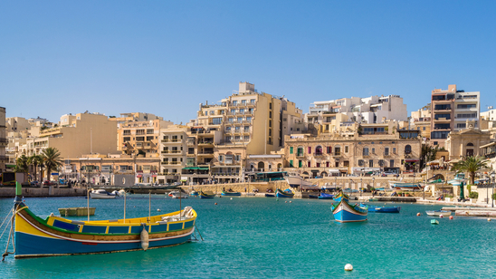 Spinola Bay in St Julians Valetta
