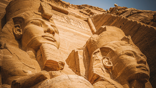 Pharaohs outside Abu Simbel, Egypt