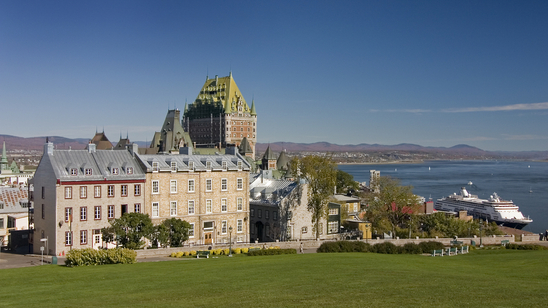 Scenic view on ChÃ¢teau Frontenac, Quebec City, Quebec, Canada