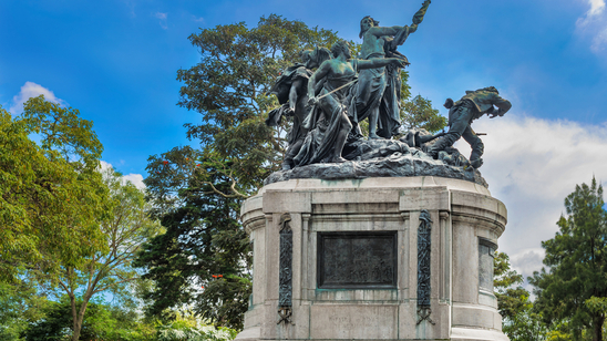 National monument of Costa Rica in the National Park of San Jose
